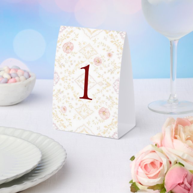 Elegant weeding table number tischaufsteller  (In Situ (Hochzeit))