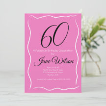 Elegant Weibliches Rosa 60 und Fantastischer Gebur