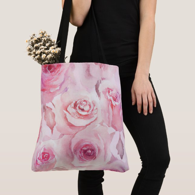 Elegant weich Rosa Rose Bloral Tasche (Von Nahem)
