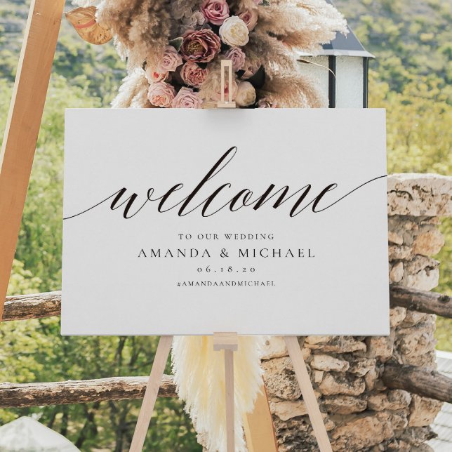 Elegant Welcome Weddingsign Poster (Von Creator hochgeladen)