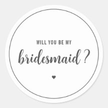 Elegant Werden Sie meine Bridesmaid?