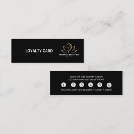 Elegant white and black beauty salon treuekarte