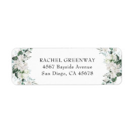 Elegant White Floral Dusty Blue Sage Green Wedding