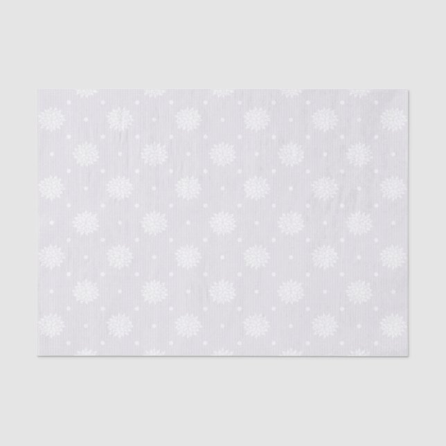 Elegant White Floral Lace Seidenpapier (Vorderseite)