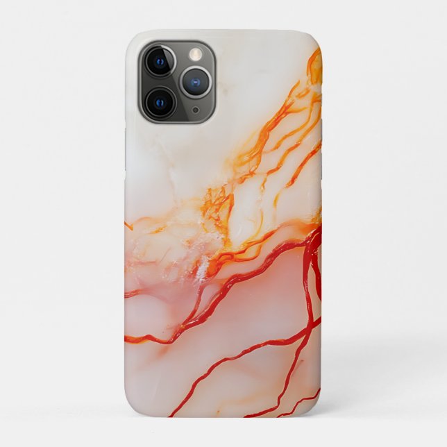 Elegant White & Gold Marble Pattern Case-Mate iPhone Hülle (Rückseite)