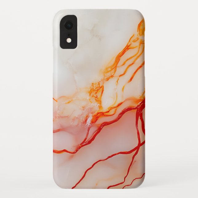 Elegant White & Gold Marble Pattern Case-Mate iPhone Hülle (Rückseite)