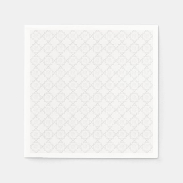 Elegant White Lace Serviette (Vorderseite)