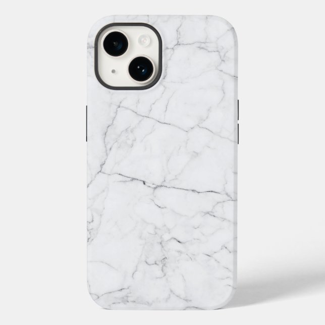 Elegant White Marble  Case-Mate iPhone 14 Hülle (Rückseite)