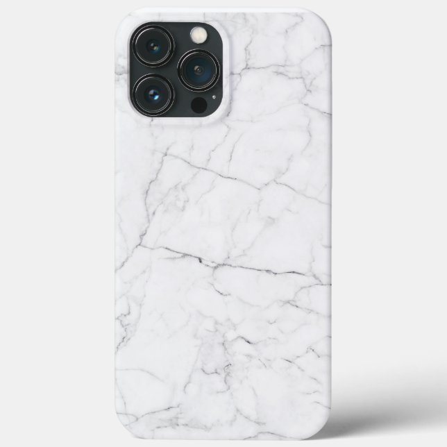 Elegant White Marble  Case-Mate iPhone Hülle (Rückseite)