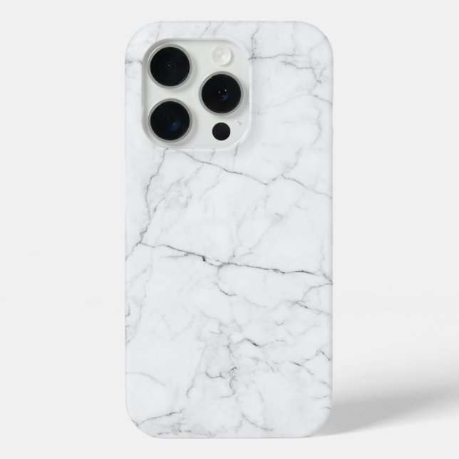Elegant White Marble  Case-Mate iPhone Hülle (Rückseite)