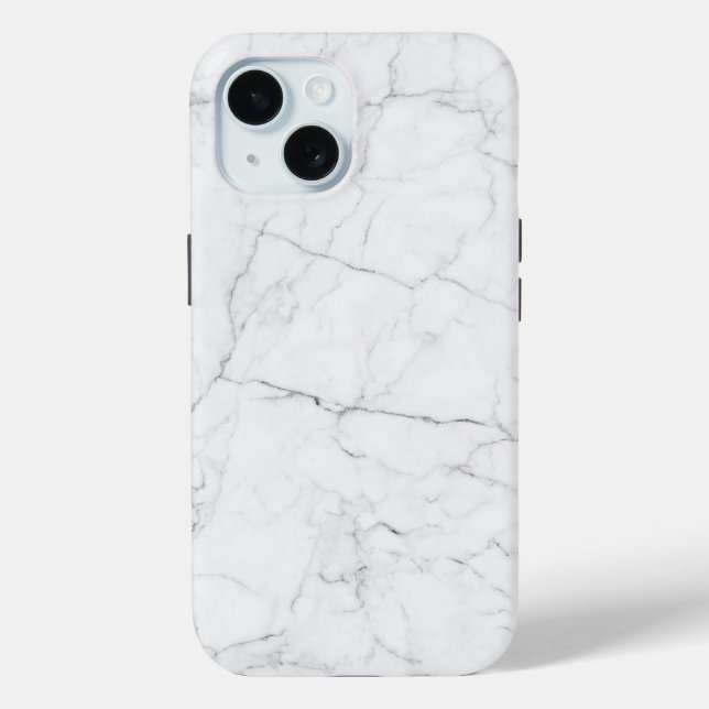 Elegant White Marble  Case-Mate iPhone Hülle (Rückseite)