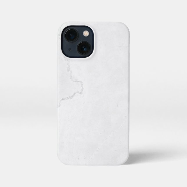 Elegant White Marble  iPhone 13 Mini Hülle (Rückseite)