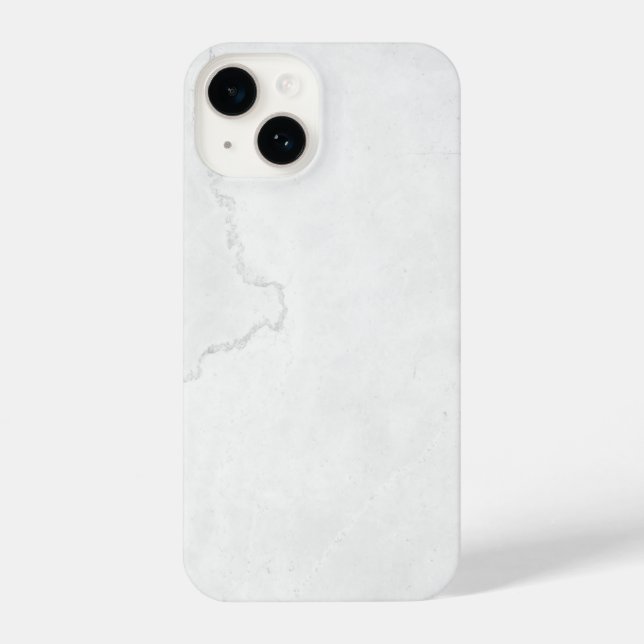 Elegant White Marble  iPhone 14 Hülle (Rückseite)