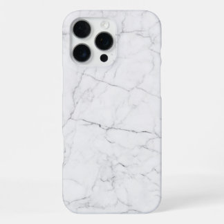 Elegant White Marble iPhone 16 Pro Max Hülle