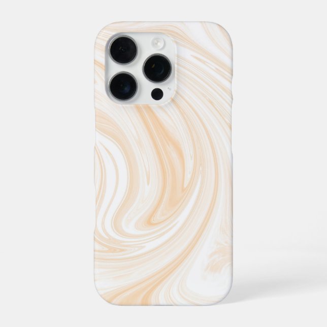 Elegant White Marble Pattern iPhone 16 Pro Hülle (Rückseite)