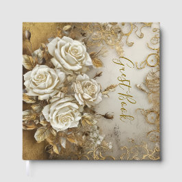 Elegant White Roses  Gästebuch