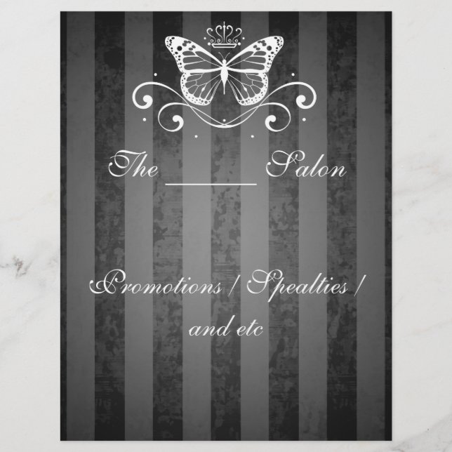 Elegant White Royal Butterfly Flyer (Vorne)