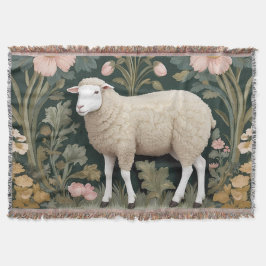Elegant White Sheep William Morris Inspiriert Decke