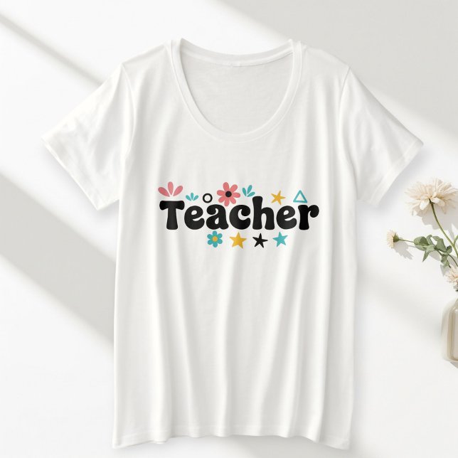 Elegant White Short Sleeve T-Shirt for Women (Créateur téléchargé)