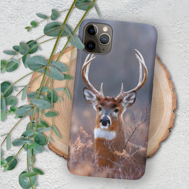 Elegant Whitetail Deer Winter Season Foto Case-Mate iPhone Hülle (Von Creator hochgeladen)
