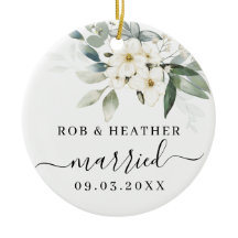 Elegant Wild Blume Personalisiert Verheiratet neu 