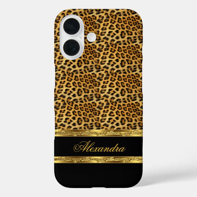 Elegant Wild Leopard Black and Gold title_seo2 (Rückseite)