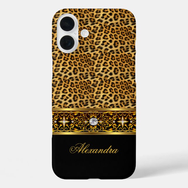 Elegant Wild Leopard Black Gold Jewel Tough title_seo2 (Rückseite)