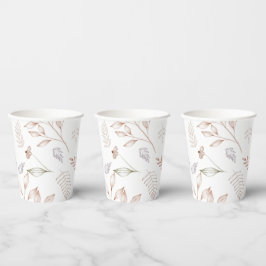 Elegant Wildflower Rustic Floral Garden Paper Cup Pappbecher
