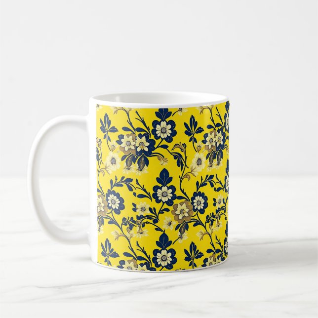 Elégant William Morris Motif Mug (Gauche)