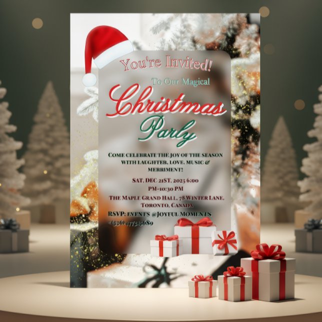 Elegant Winter Christmas Party Invitation (Créateur téléchargé)