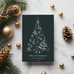 Elegant Winter Dark Christmas Tree Feiertagskarte<br><div class="desc">Genießen Sie den Geist der Saison mit unserer neuesten Kollektion von Flat Christmas Grußkarten, die dazu gedacht sind, Freude und Fröhlichkeit unter Geschäftspartnern, Freunden und geliebten Familienmitgliedern zu verbreiten. Unser Sortiment umfasst eine Reihe festlicher Designs, die alle so gestaltet sind, dass sie Wärme und Fröhlichkeit in Ihre Urlaubsbotschaften bringen. Egal,...</div>