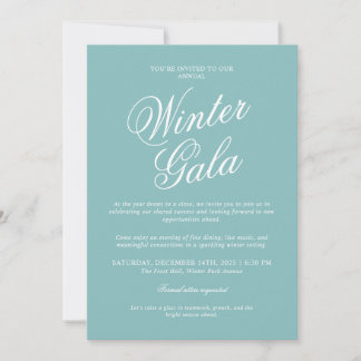 Elegant Winter Gala Invitation Formal Holiday