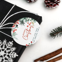 Elegant Winter Greenery Frohe Weihnachten