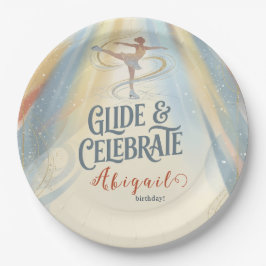 Elegant Winter Ice Skating Birthday Invitation  Pappteller