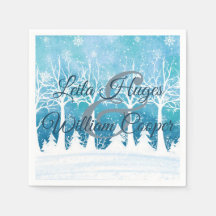 Elegant Winter Wedding Blue