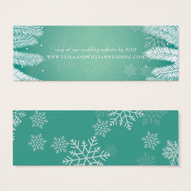 Elegant Winter Wedding Website UAWG (Vorne & Hinten)