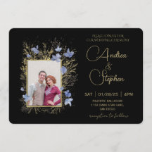 Elegant Wintry Foliage Winter Wedding