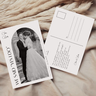 Elegant Wir haben Verheiratete Hochzeitskonten-Kar Ankündigung