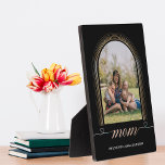 Elegant Wir Liebe Sie Mama Personalisierte Custom Fotoplatte<br><div class="desc">Elegant Wir Liebe Sie Mama Personalisierte Custom</div>