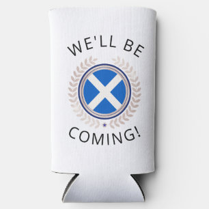 Elegant Wir werden kommen Schottland-Flaggenabze Selters Dosenkühler