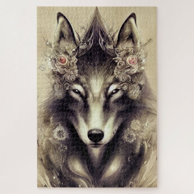 Elegant Wolf Jigsaw Puzzle (Vertikal)