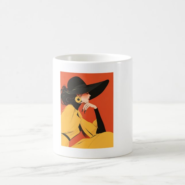 Elegant Woman Kaffeetasse (Mittel)