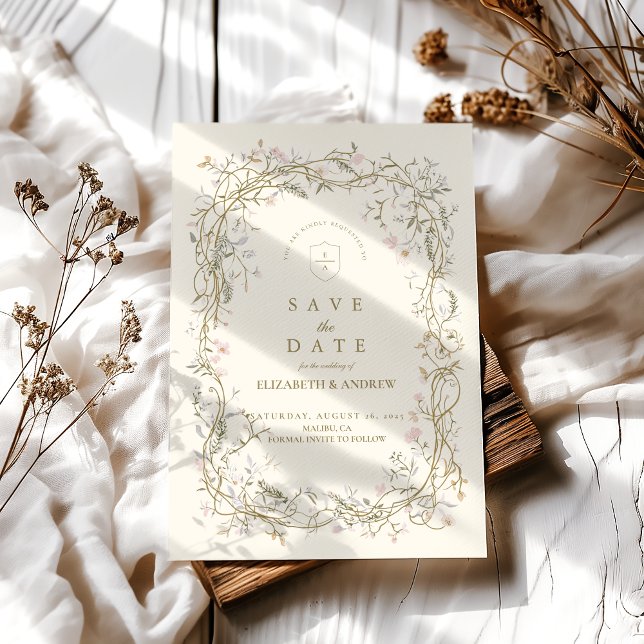 Elegant Woodland Fern Wedding Save The Date (Von Creator hochgeladen)