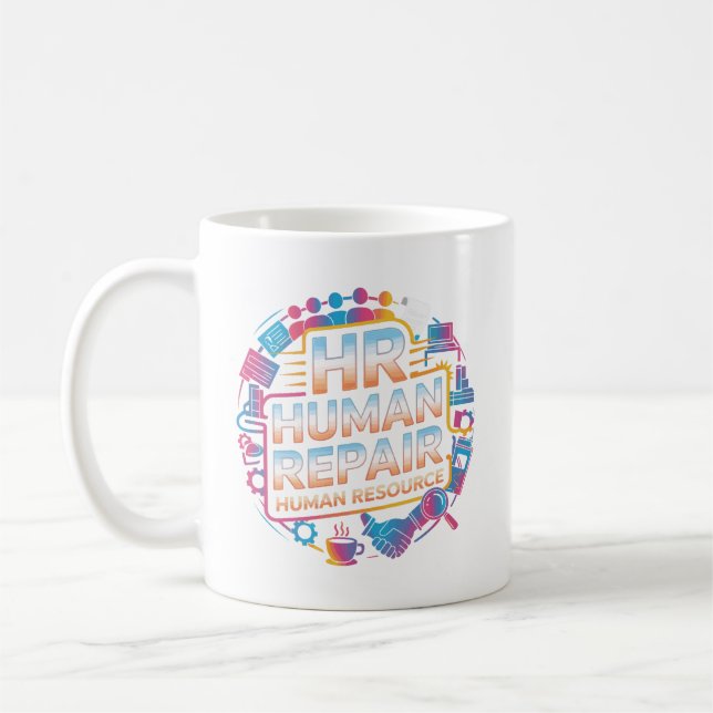 Elegant Workplace Peacekeeper HR Mug Design (Gauche)