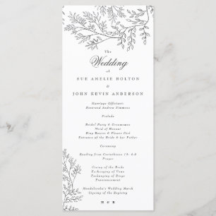 Elegant Wreath Floral Sketched Minimal Wedding Pro Programm