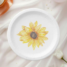 Elegant Yellow Floral Sunflower Baby Shower