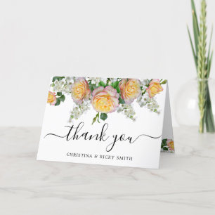Elegant Yellow Rose Bouquet Blume Hochzeit Danke