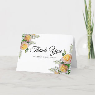 Elegant Yellow Rose Bouquet Blume Hochzeit Danke