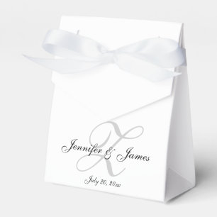 Elegant Z Monogram GASTGESCHENK HOCHZEITEN Geschenkschachtel