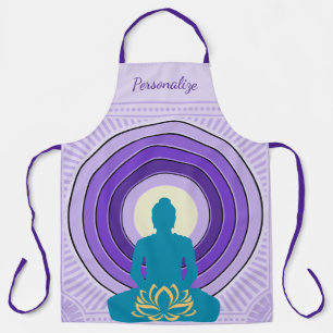 Elegant Zen Yoga Meditation Personalisiertes Smock Schürze